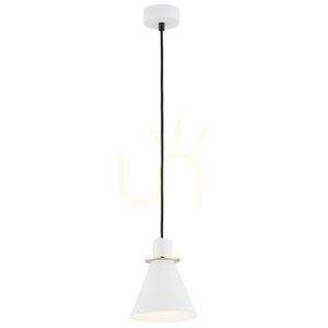Pendellampa ARGON Beverly vit mässingspläterad E27 SKU 4680 small 0