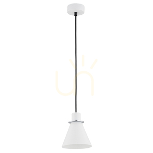 Hängande lampa ARGON BEVERLY vit struktur krom E27 SKU 4681 small 1