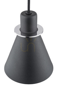 Taklampa hängande ARGON Beverly svart/krom E27 4688 small 3