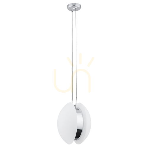 Kontrollera Argon Buffalo pendellampa opal vit krom E27 4678