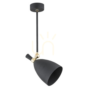 Hängande lampa ARGON CHARLOTTE svart mässingspläterad 4686 small 1