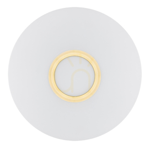 Plafond ARGON Chicago 2xE27 opal matt mässing 40 cm 1030 small 2