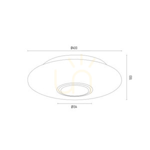 Plafond ARGON Chicago 2xE27 opal matt mässing 40 cm 1030 small 4