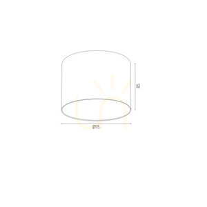Plafond ARGON Clevland svart GU10 115 mm 4691 BZ small 3