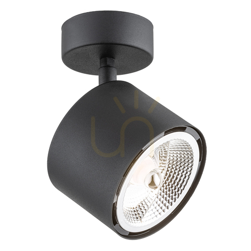 Kontrollera Spotlight ARGON Clevland svart struktur 1x GU10 4703 BZ