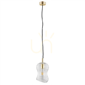 Taklampa Argon Deportivo transparent mässingspläterad E27 4742 small 1