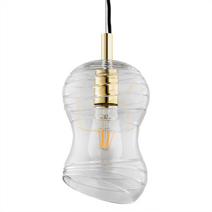 Taklampa Argon Deportivo transparent mässingspläterad E27 4742 small 2
