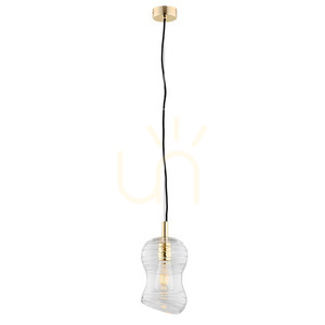 Taklampa Argon Deportivo transparent mässingspläterad E27 4742 small 0