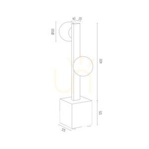 Bordslampa ARGON FREEMONT opal matt borstad mässing svart 1044 small 6