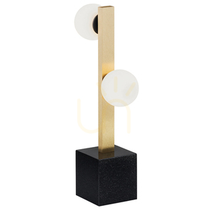 Bordslampa ARGON FREEMONT opal matt borstad mässing svart 1044 small 0