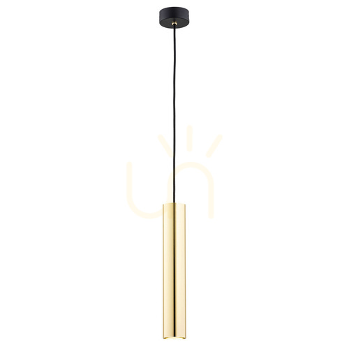 Kontrollera Pendellampa ARGON Gomera Plus mässing svart struktur 4755