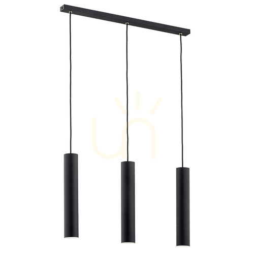 Kontrollera Pendellampa ARGON Gomera Plus svart struktur 3xGU10 SKU 6112