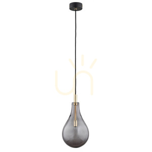 Hängande lampa ARGON Oakland rökig svart, glas, G9, SKU 4716 small 1