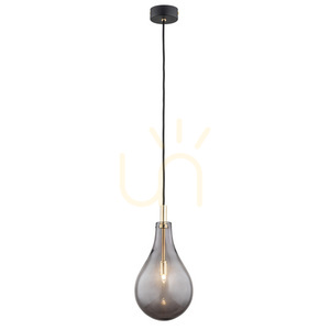 Hängande lampa ARGON Oakland rökig svart, glas, G9, SKU 4716 small 0