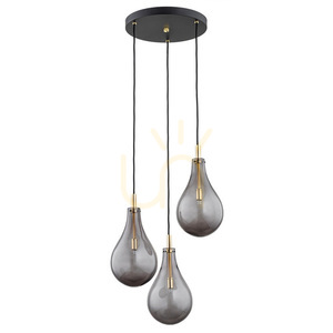 Taklampa ARGON Oakland rök svart struktur 3xG9 SKU 6105 small 1