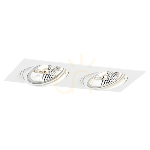 Kontrollera Inbyggd armatur ARGON OLIMP PLUS vit 2xGU10 1046 BZ