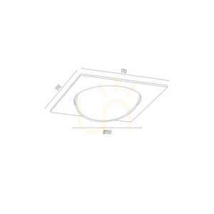 Inbyggd armatur ARGON Olimp Plus svart struktur 4746 BZ small 2