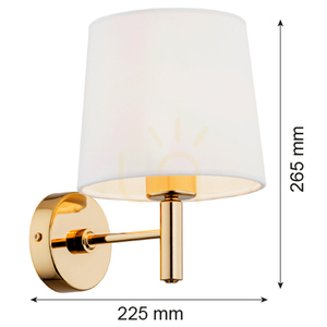 Vägglampa ARGON Ponte Plus kräm mörk mässing 4728 small 12