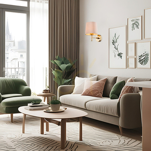 Vägglampa ARGON PONTE PLUS beige mörk mässing 4727 small 2