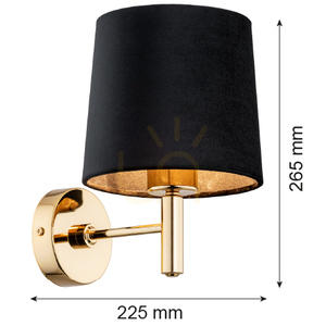 Vägglampa ARGON Ponte Plus svart mörk mässing 4729 small 5