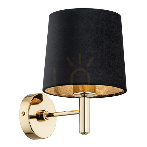 Kontrollera Vägglampa ARGON Ponte Plus svart mörk mässing 4729