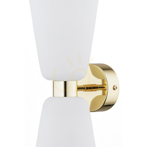 Vägglampa ARGON RENO opal matt mässing 2xE14 SKU 1034 small 2