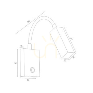 Vägglampa ARGON ROCKSTAR svart struktur G9 SKU 4758 small 3