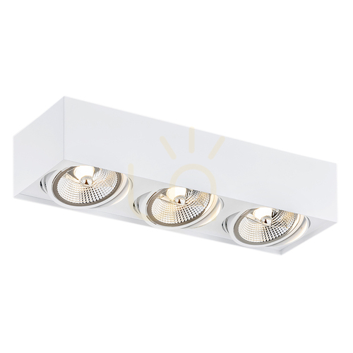 Kontrollera Plafond ARGON Rodos Plus vit 3xGU10 6117 BZ