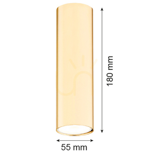 Plafond Argon Tyber Plus mässing GU10 1x5W SKU 4761 small 3
