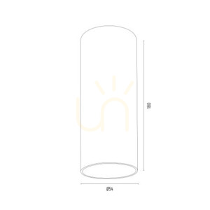 Plafond Argon Tyber Plus mässing GU10 1x5W SKU 4761 small 4
