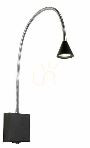 Kontrollera Lucide BUDDY vägglampa svart LED 3W 4000K 18293/03/30