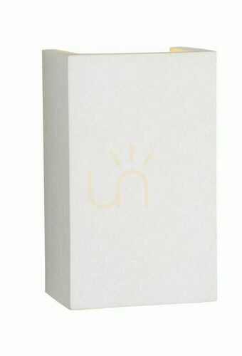 Kontrollera Vägglampa Lucide GIPSY vit gips G9 18 cm 35201/18/31
