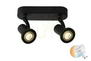 Spotlight Lucide Jaster LED svart 2-ljus GU10 11903/10/30 small 0
