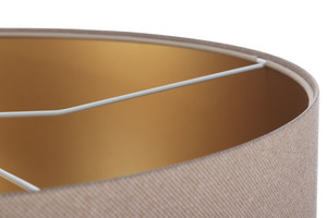 Taklampa för matsal 40cm Läder E27 60W stoppad, beige, guld 4 Taklampa för matsal 40cm Läder E27 60W stoppad, beige, guld small 4