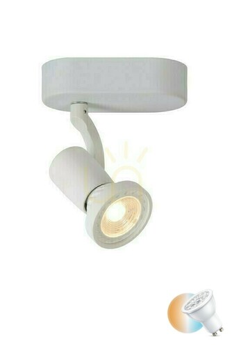 Kontrollera Spotlight Lucide JASTER LED takspot vit 5W 2700K GU10 11903/05/31