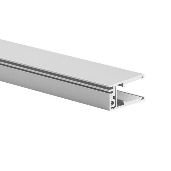 Profil för LED-remsor KRAV-810 Silveranodiserad e6-k1 2m LED belyst glas