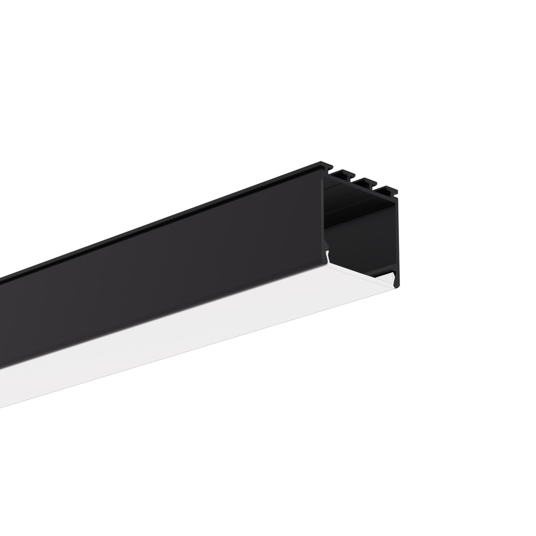 LED LIPOD svart anodiserad aluminiumprofil 2m