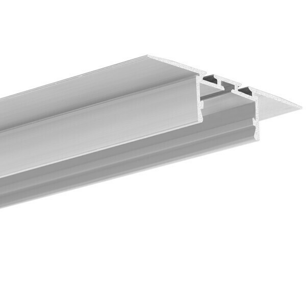 LED GIZA-LL-T infälld aluminiumprofil Silver oanodiserad (rå) 3m