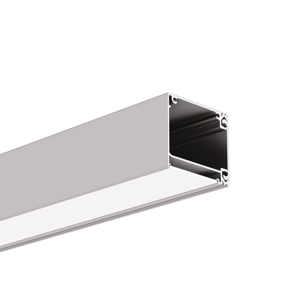 LED ytprofil IKON Silver anodiserad e6-k1 2m, vägglampa montering