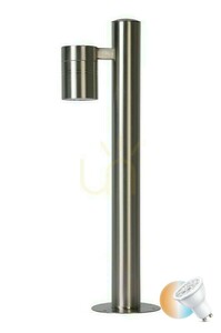 Lucide ARNE-LED utomhus stolpbelysning silver rostfritt stål IP44 14867/49/12 small 0