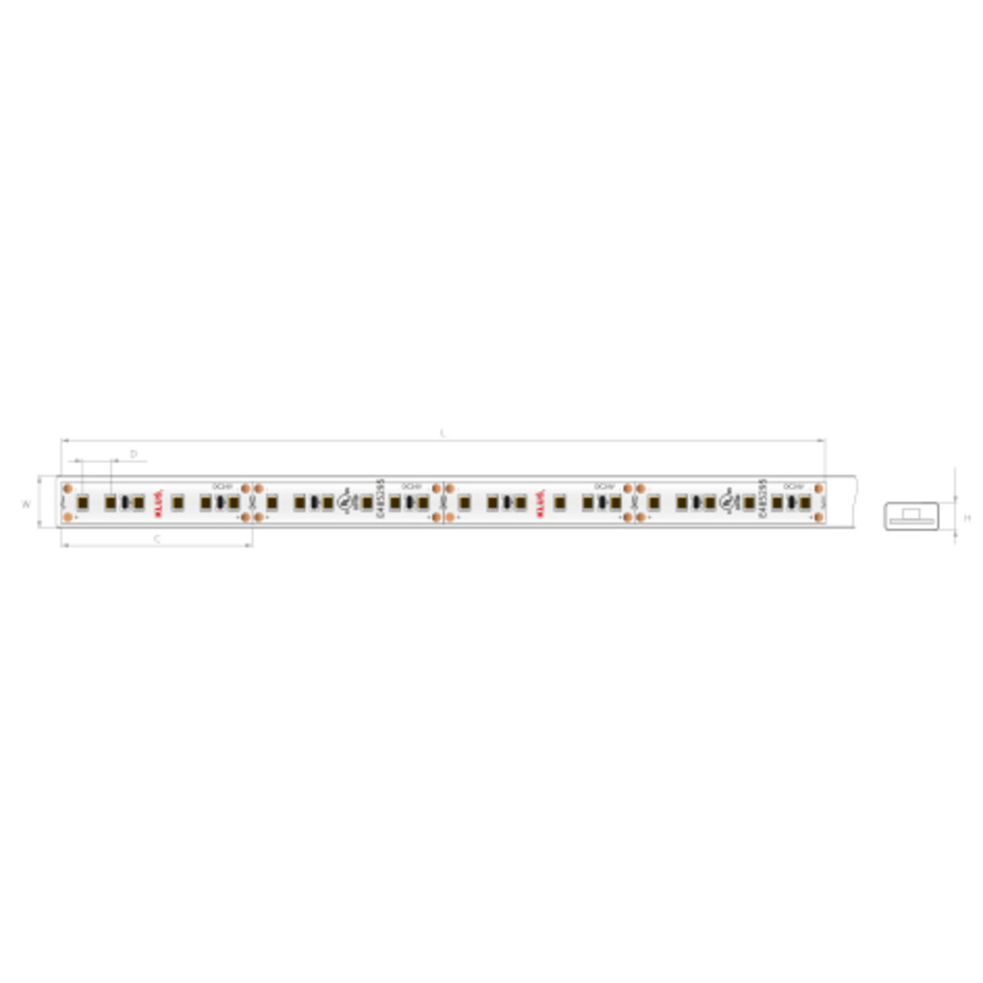 Kontrollera LED-remsa WP-K-30-1220-24V 9,6W / m LED-remsa WP-K-30-1220-24V 9,6W / m