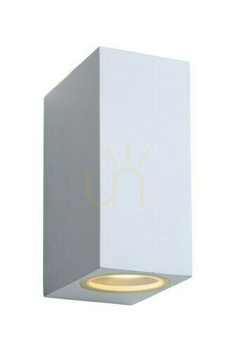 Kontrollera Lucide ZORA-LED utomhus vägglampa vit IP44 2xGU10 22860/10/31