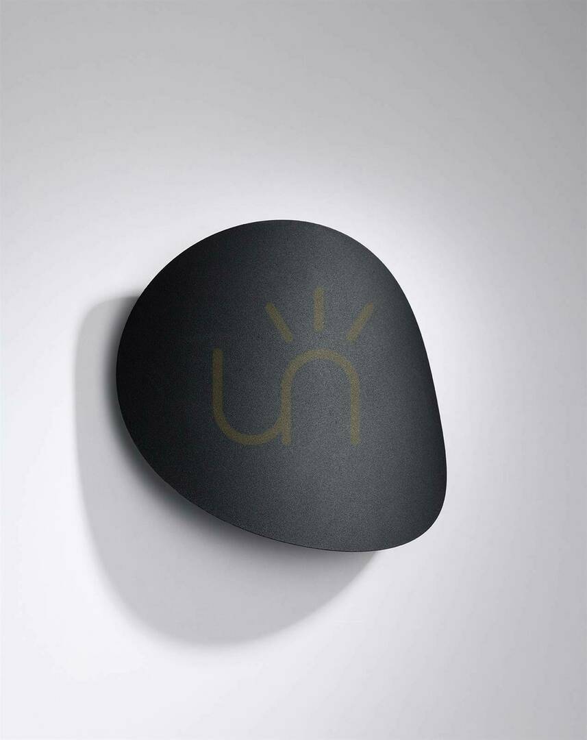 Vägglampa SENSES svart Sollux