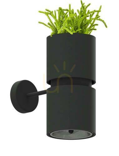 Kontrollera Vägglampa KUKKIA svart Thoro