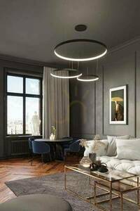 RIO 110 svart LED-krona 3000K 47W CRI 93 Thoro TH.103 small 13