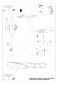 Taklampa ESKOLA 70 svart Thoro small 9