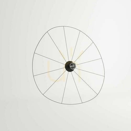 Kontrollera Vägglampa / Taklampa ESKOLA 140 svart Thoro