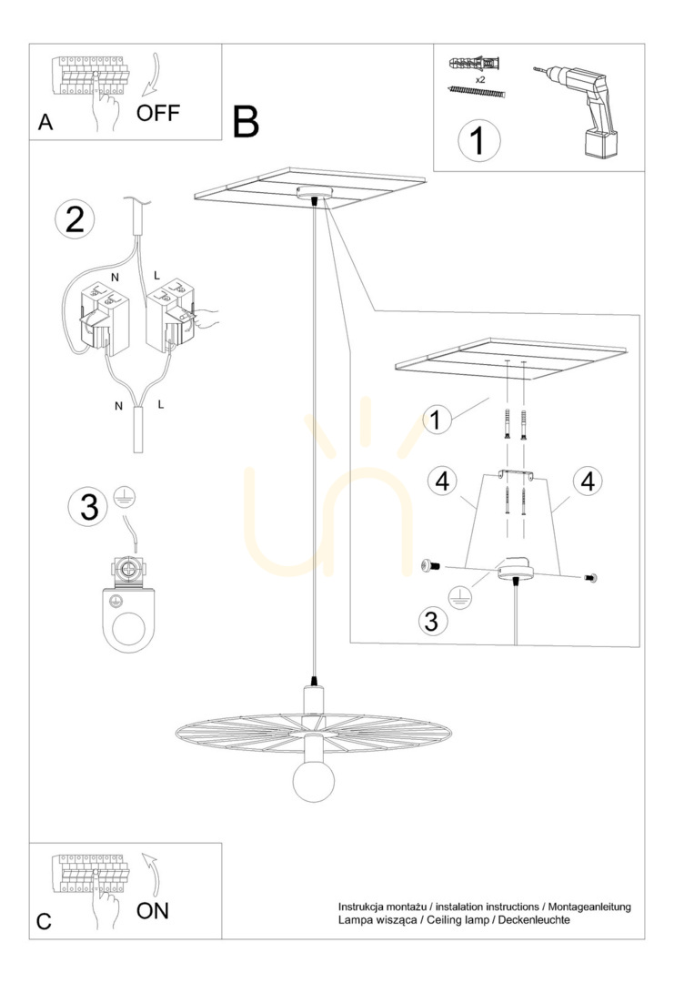 Utsikt Taklampa SIRKEL 30 svart Thoro Taklampa SIRKEL 30 svart Thoro