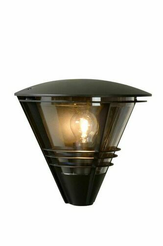 Kontrollera Vägglampa utomhus Lucide LIVIA svart aluminium IP44 11812/01/30