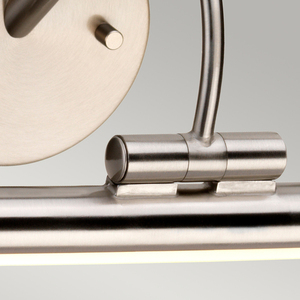 Alton 1-ljus liten LED-tavelbelysning - borstat nickel Elstead small 2